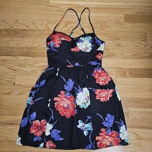American Eagle Outfitters Black Floral Dress